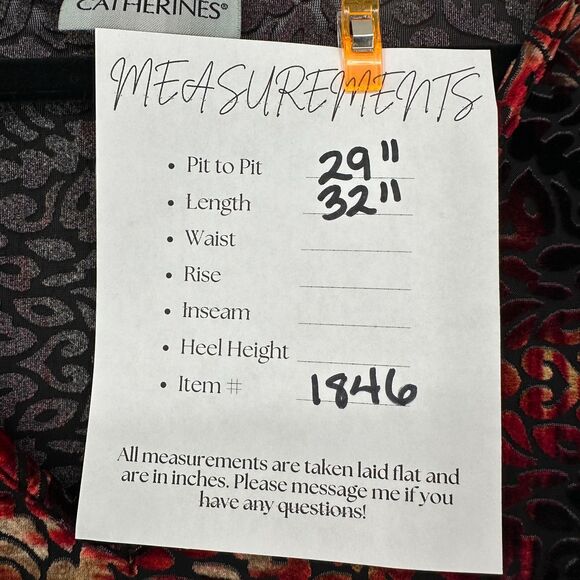 Catherines Womens Velvet Burnout Tunic Top Size 3X Dark Floral 3/4 Sleeve V Neck - Picture 2 of 8